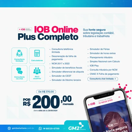 Anúncio IOB Online Plus Completo — criativo 3